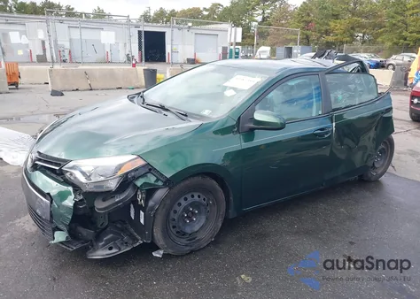 2016 Toyota Corolla Le z USA, uszkodzony, nr VIN 2T1BURHE5GC598233
